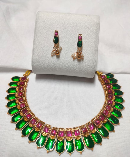 Palakka Necklace and earring