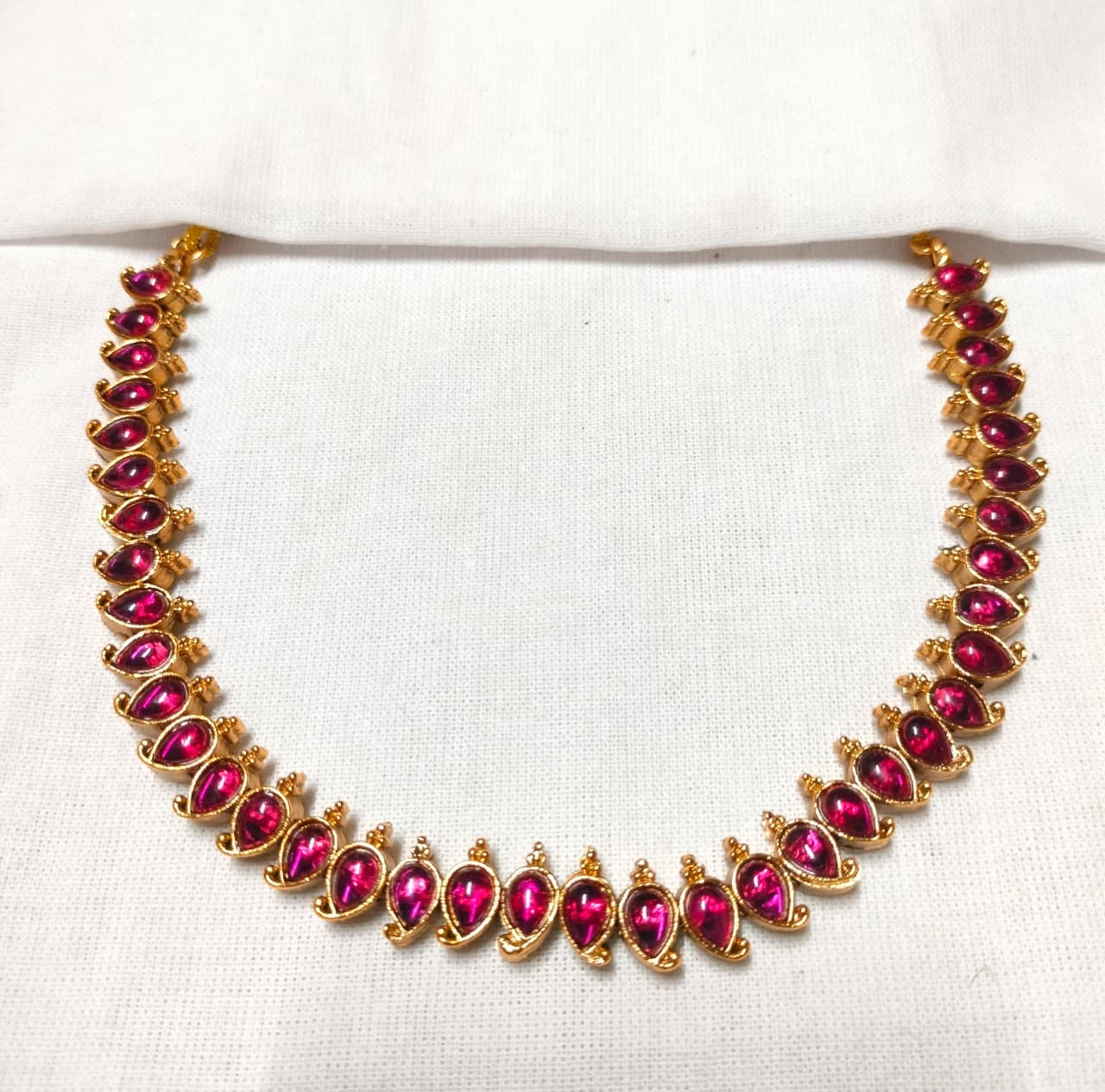 Reversible necklace with Jumkas