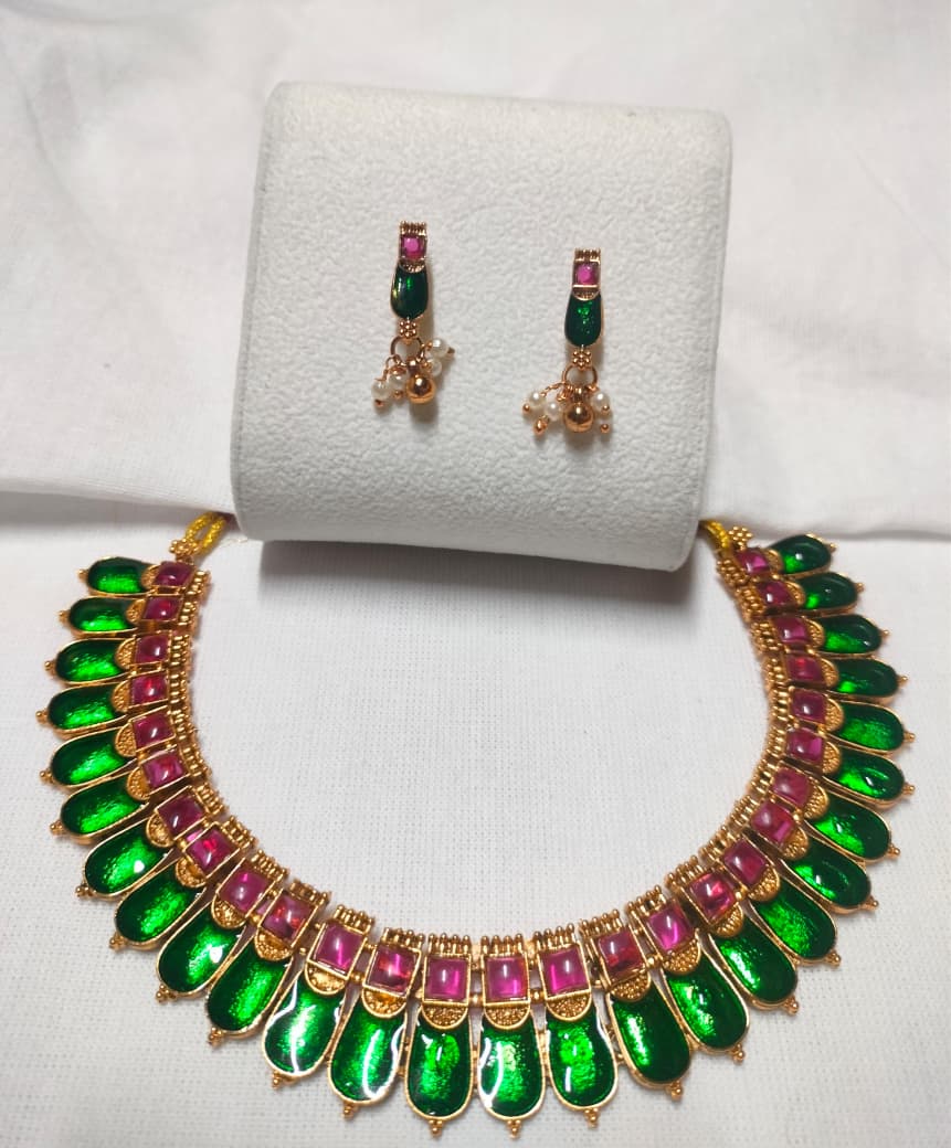 Palakka Necklace and earring